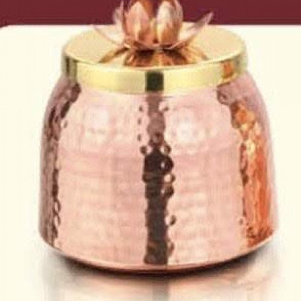 Gold Metal Round gift box - photo