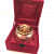Gold Metal Round gift box - left_view