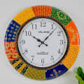 Vienna -Hand Painted Wooden Wall Clock - front_view