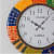 Vienna -Hand Painted Wooden Wall Clock - top_view