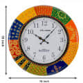 Vienna -Hand Painted Wooden Wall Clock - bottom_view