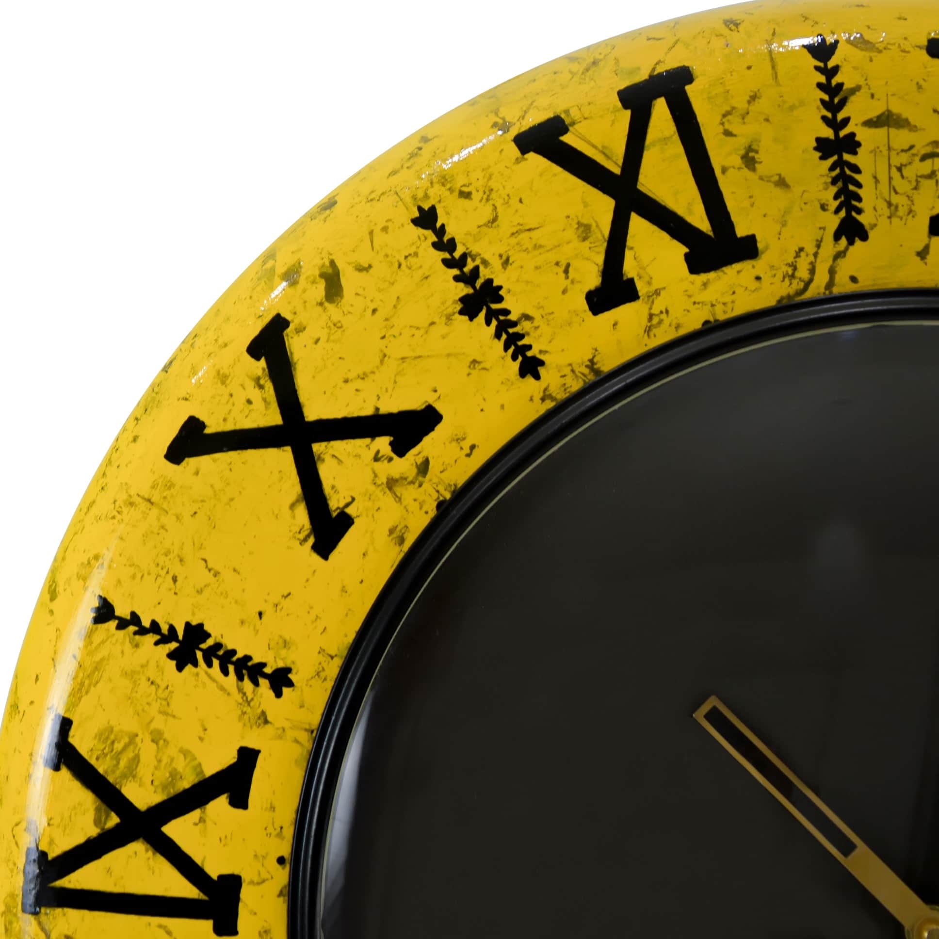 Vanessa - Wooden Wall Clock - top_view