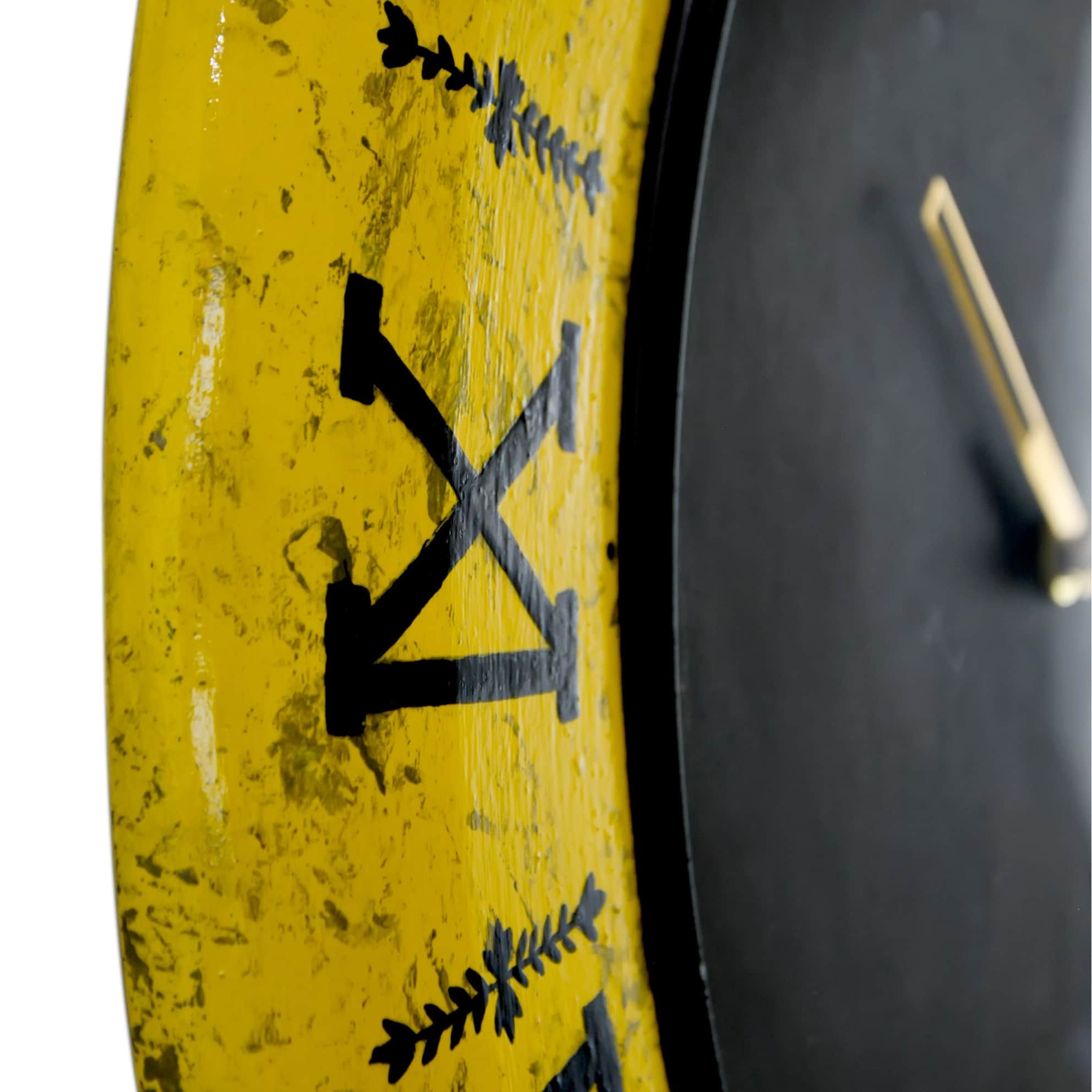 Vanessa - Wooden Wall Clock - left_view