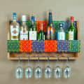 Handcrafted Mini Bar Shelf - front_view