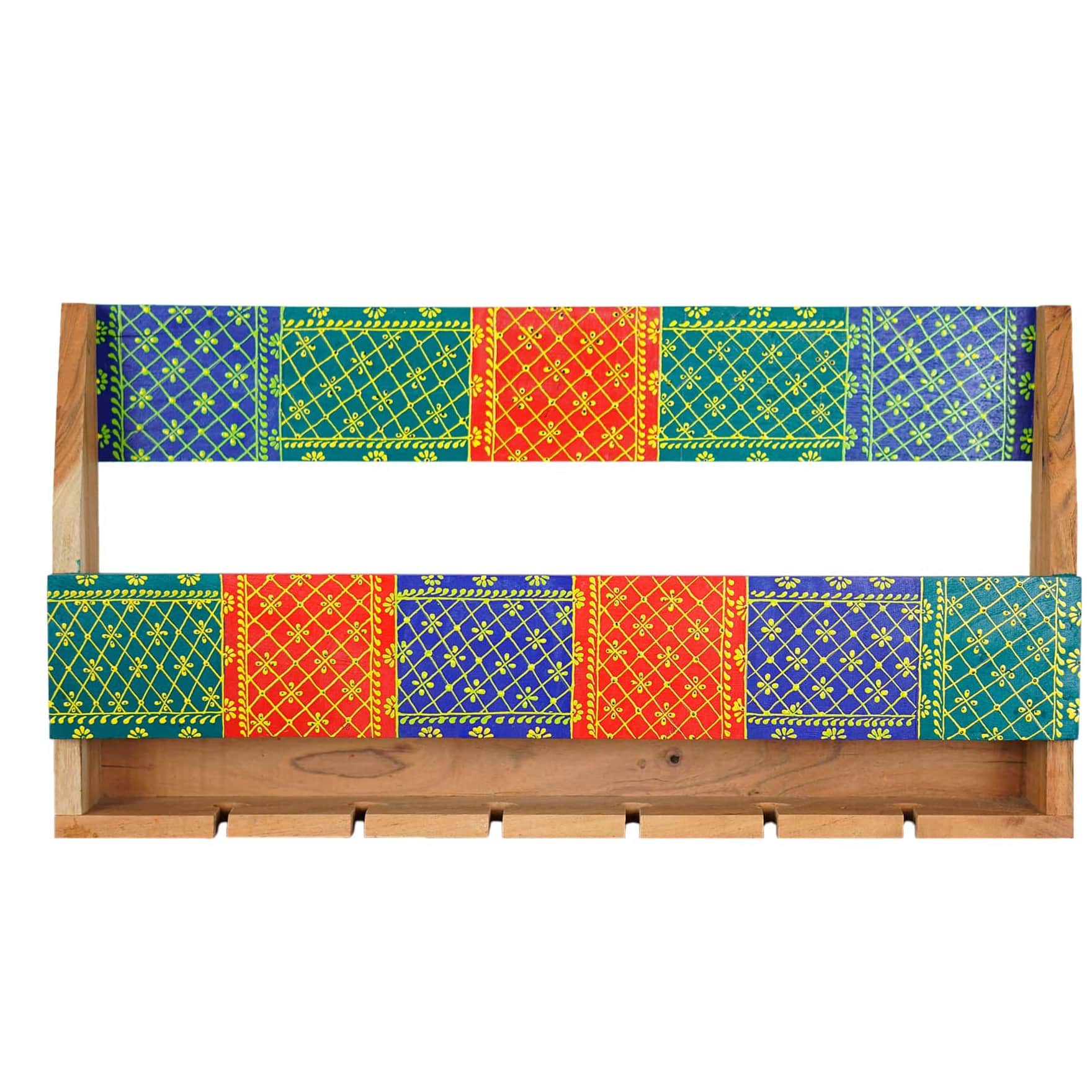 Handcrafted Mini Bar Shelf - left_view
