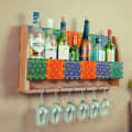 Handcrafted Mini Bar Shelf - right_view