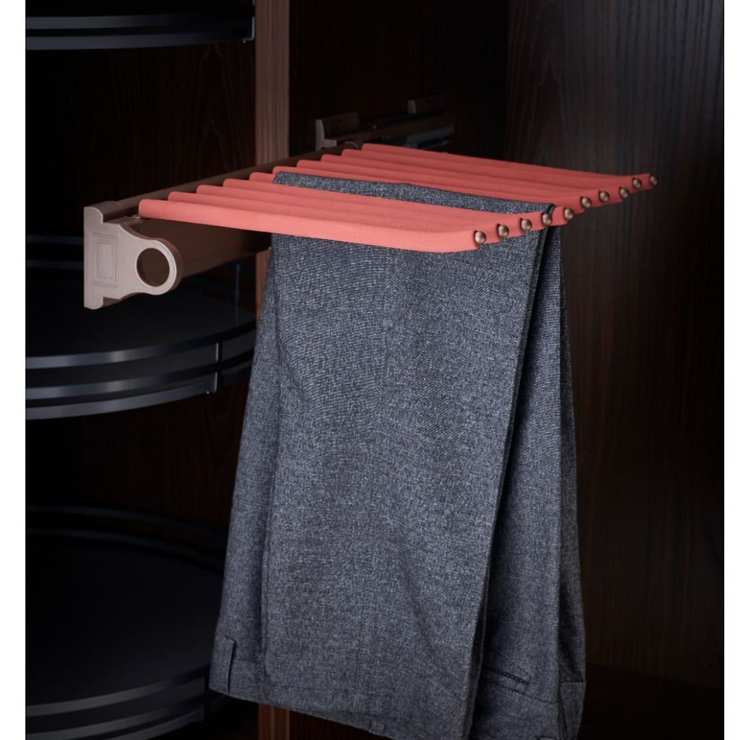 Buy Hanging shelf Pull Out Trouser Rack  70 OFF  Apka interior