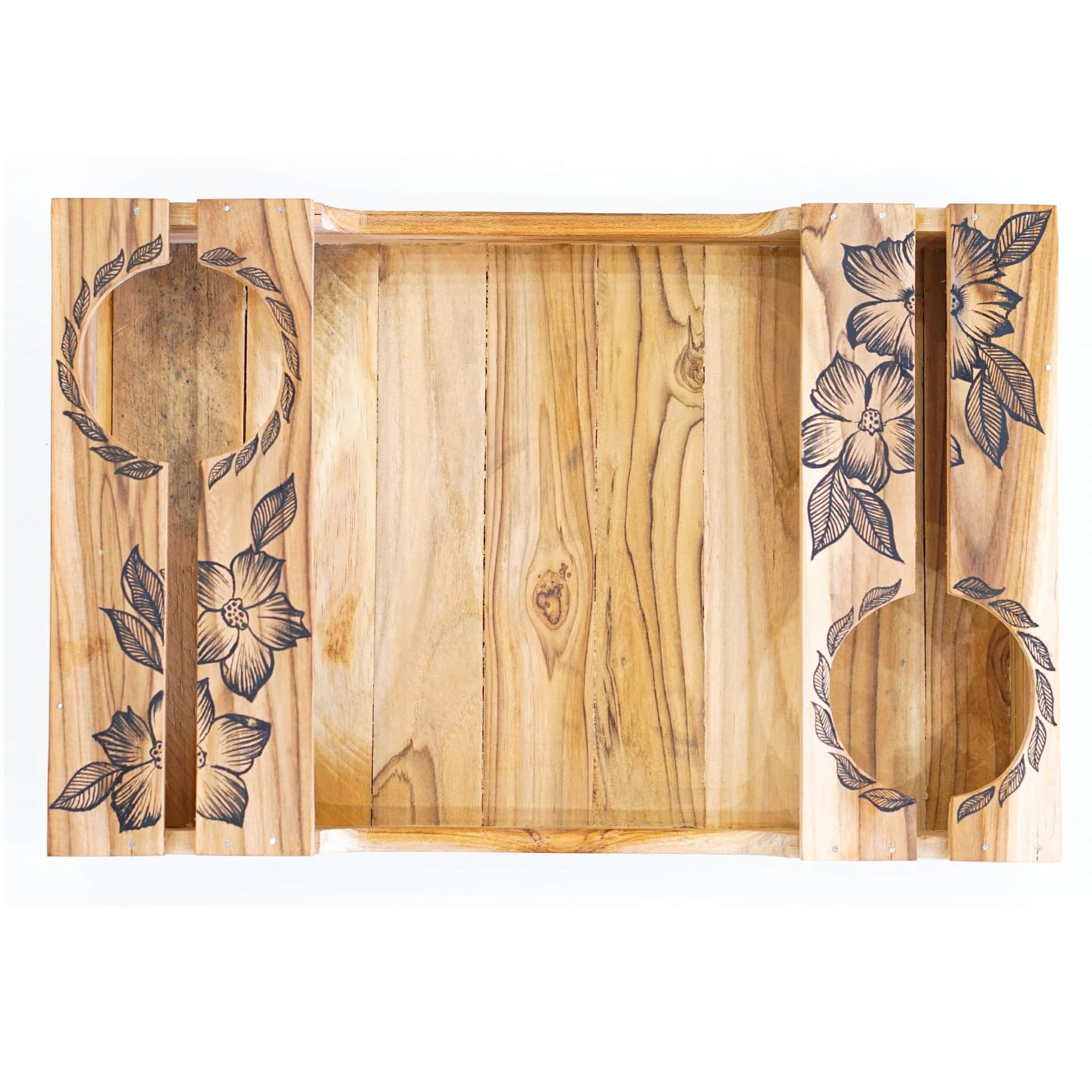 Hand Crafted Wooden Tray - right_view