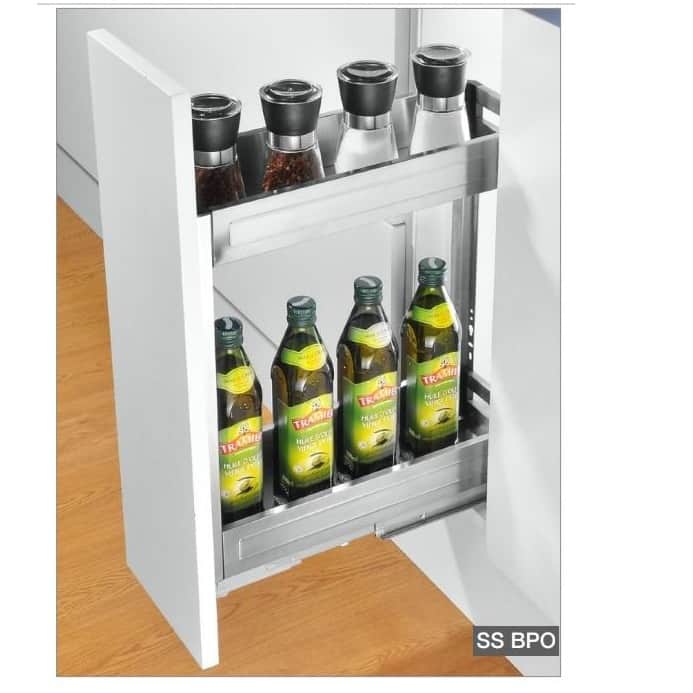 Kitchen Cabinet Under-Mount Narrow Pull Out Basket 250MM - top_view