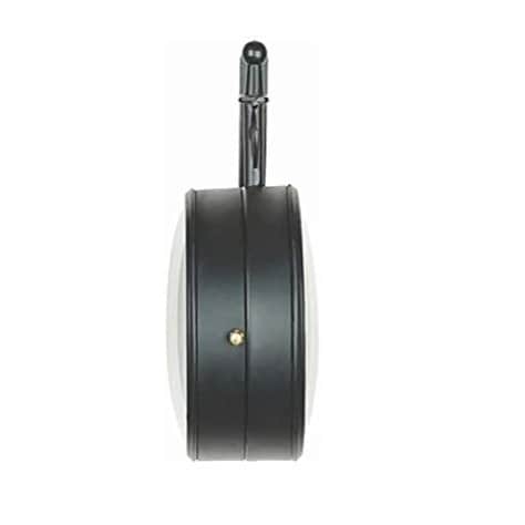 Victoria Iron Dia Retro Double Sided Station Railway Wall Clock (Black, 8 Inch) - top_view