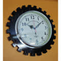 Antique Vintage Wooden Wall Clock, Black, (18 inch) - top_view