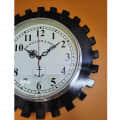 Antique Vintage Wooden Wall Clock, Black, (18 inch) - left_view