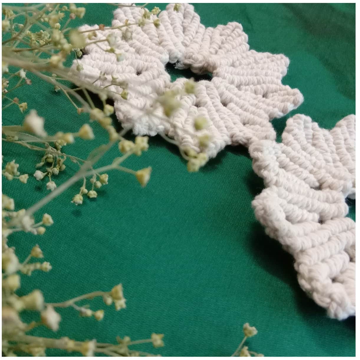 Mini Flower Tea  coaster set of 2 - front_view