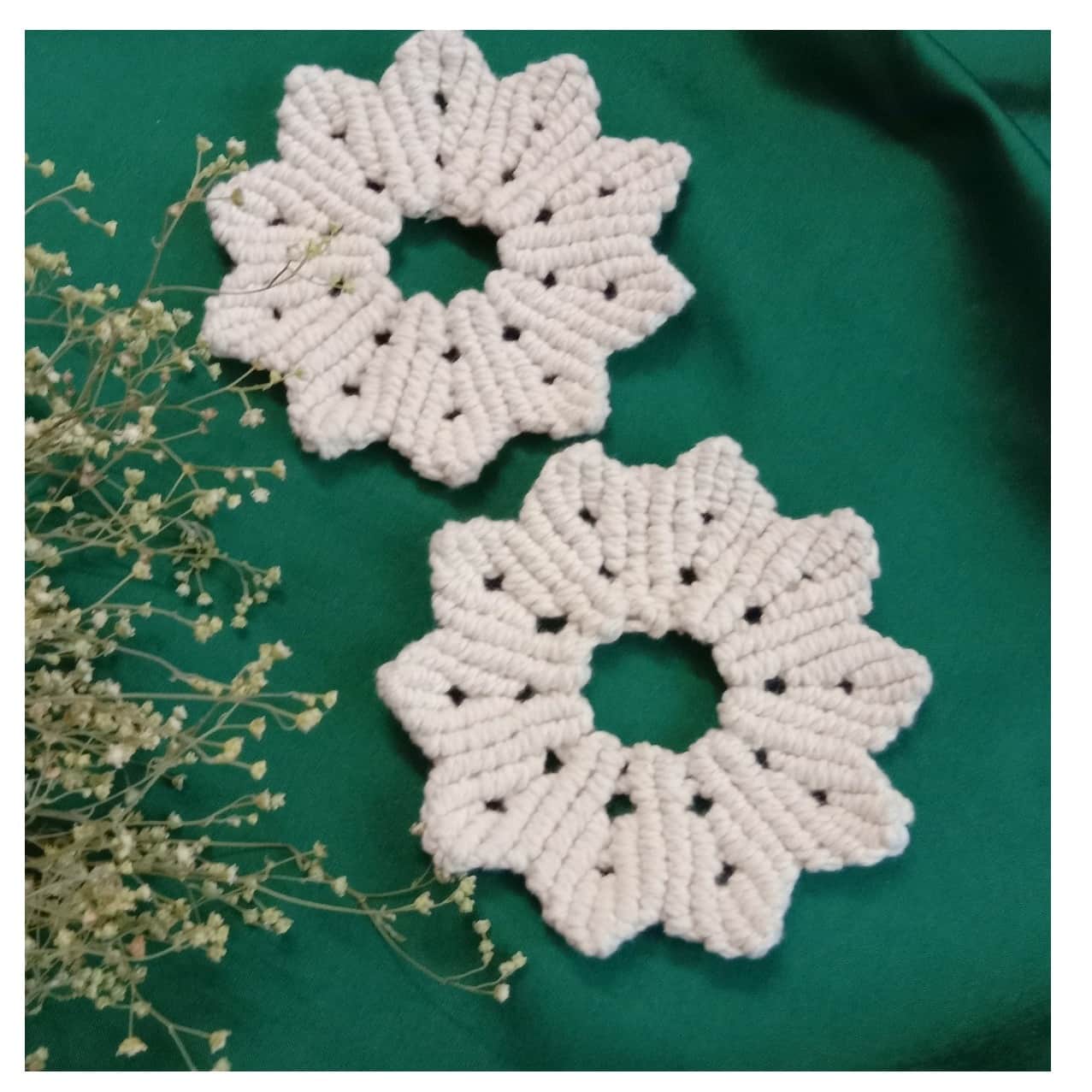 Mini Flower Tea  coaster set of 2 - left_view