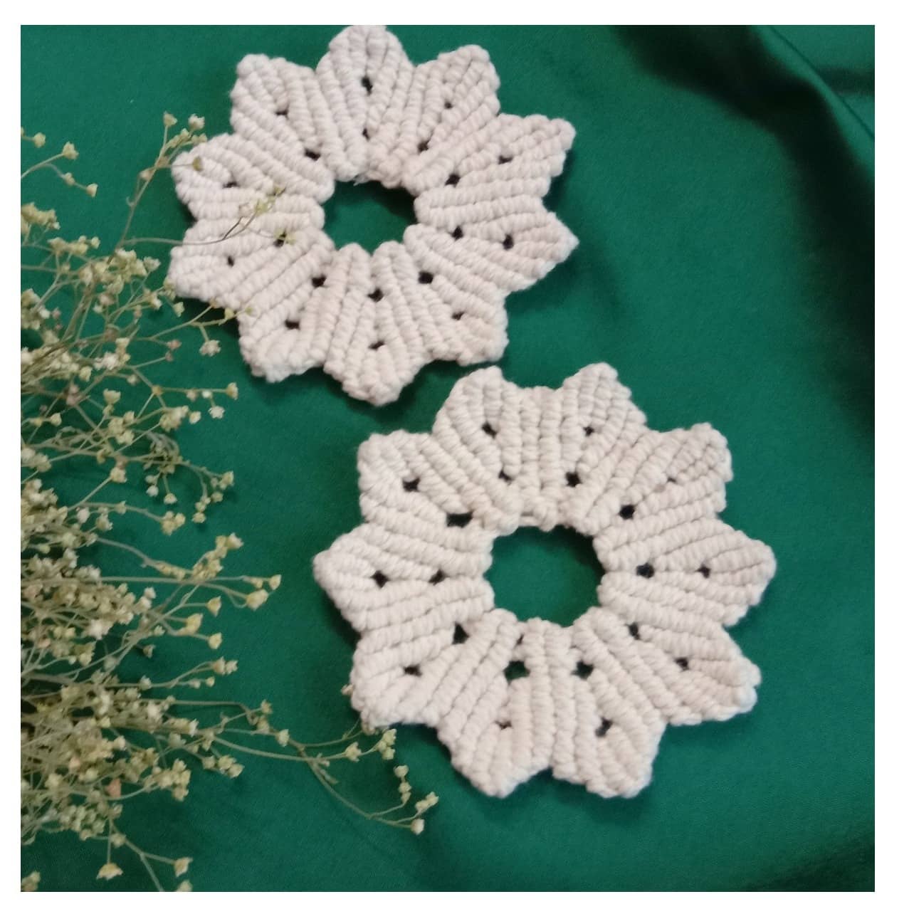 Mini Flower Tea  coaster set of 2