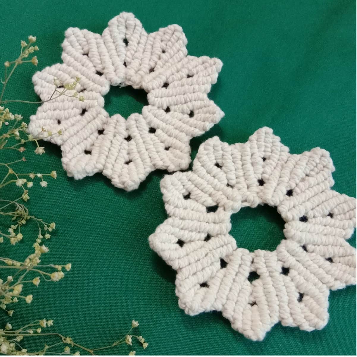 Mini Flower Tea  coaster set of 2 - right_view