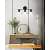 Wall Decor Bathroom Vanity Light Fixture Modern Matte Black 3-Light - top_view