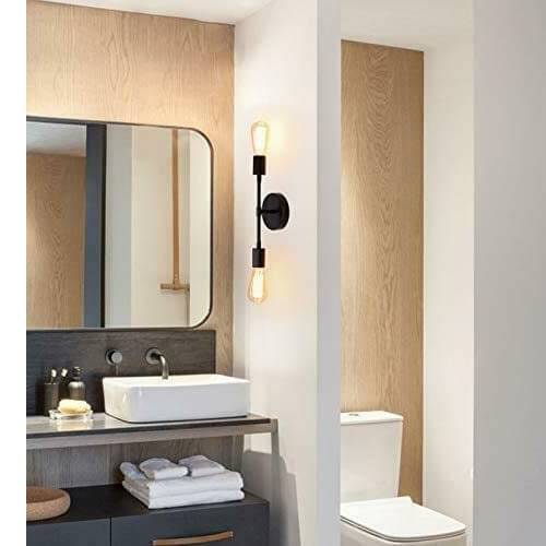 Wall Light Decorative Round Cage Pendant Hanging Light  (Black) - Pack of 2