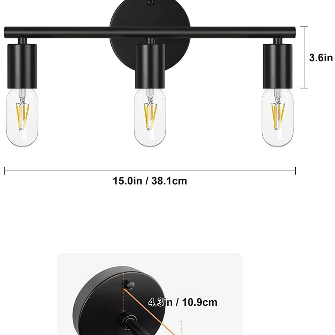 Beautiful Black Wall Lighting 3 Holder -Brass Black Wall Lamp Vanity Light Fixture, Black Wall Light Sconce , Bedroom Sconce Decorative