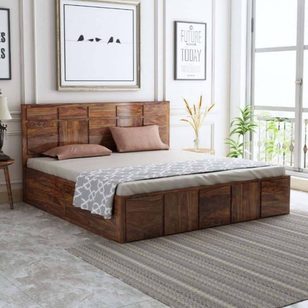 King Size Modern Bed with Storage - photo