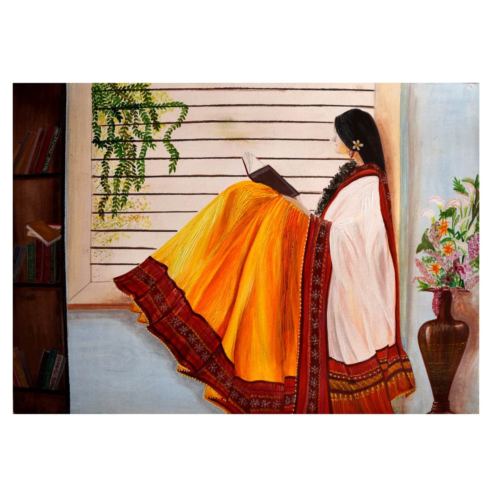 Madhubani Art Painting - top_view