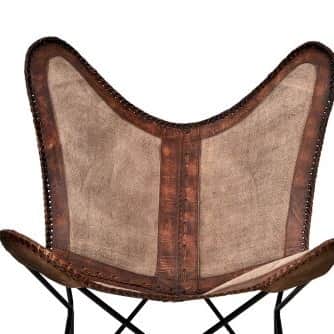 Dark and stylish butterfly chair - front_view