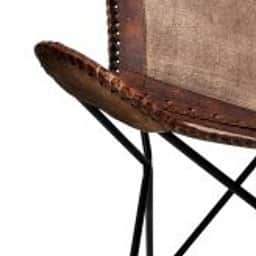 Dark and stylish butterfly chair - left_view