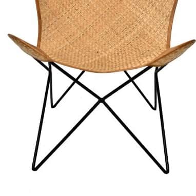 Justa butterfly chair with iron stand - left_view