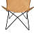 Justa butterfly chair with iron stand - left_view