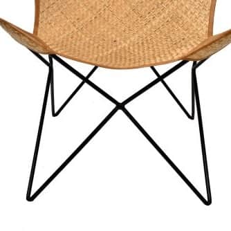 Justa butterfly chair with iron stand - bottom_view