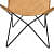 Justa butterfly chair with iron stand - bottom_view