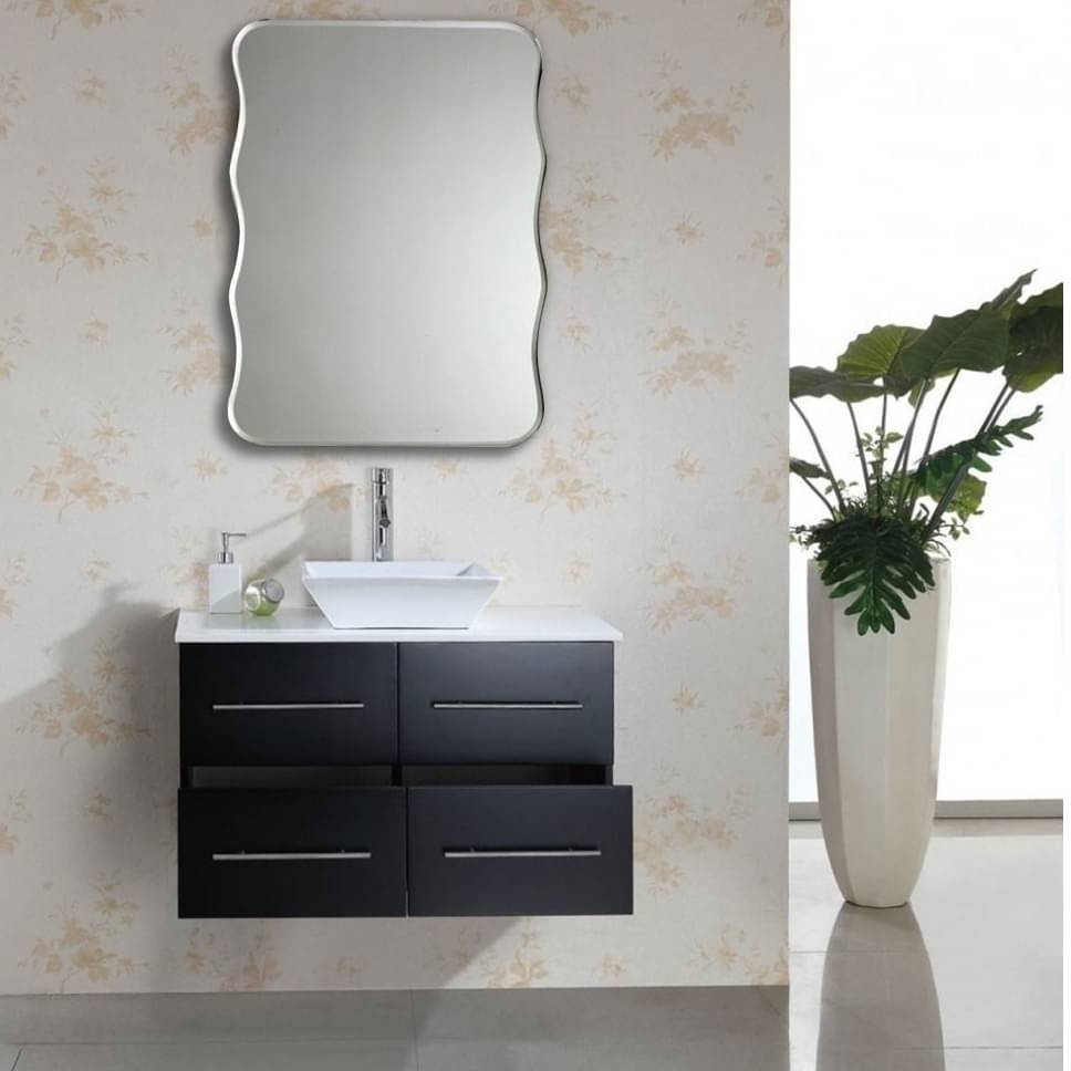 Modern Frameless Decorative Wall Mirror 18 x 24"