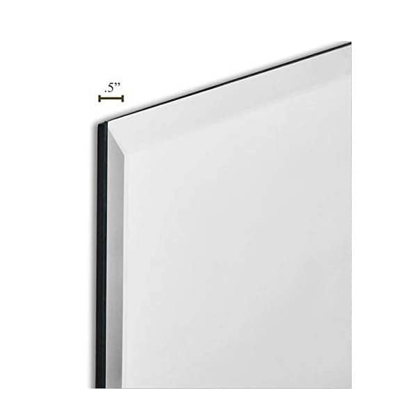 Modern Frameless Decorative Square Mirror 18 x 24"