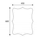 Decorative Frameless Mirror 18 x 24" - front_view