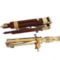Fukuoka Brass Telescope With Wooden Tripod Stand - top_view