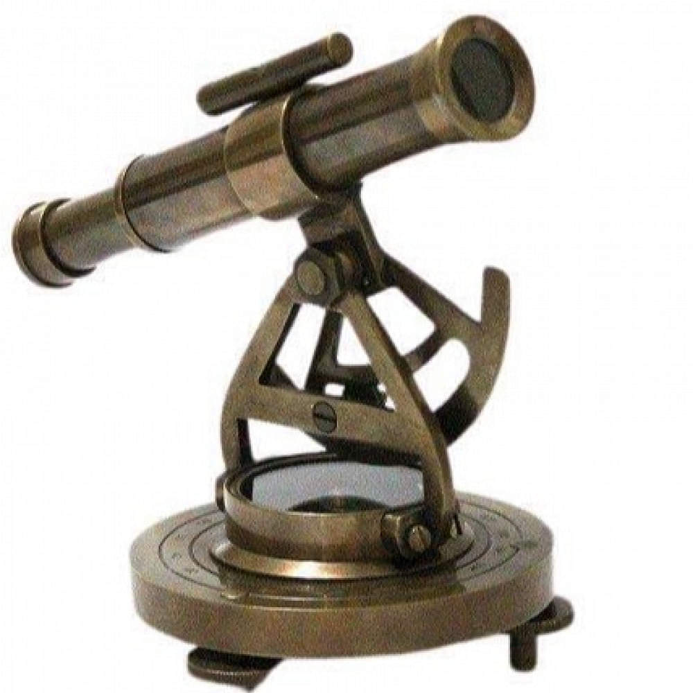 Antique Brass Folding Binocular Marine Compass Nautical Telescope Vintage Gift - photo