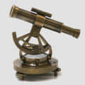 Antique Brass Folding Binocular Marine Compass Nautical Telescope Vintage Gift - front_view