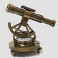 Antique Brass Folding Binocular Marine Compass Nautical Telescope Vintage Gift - top_view