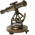 Antique Brass Folding Binocular Marine Compass Nautical Telescope Vintage Gift - left_view