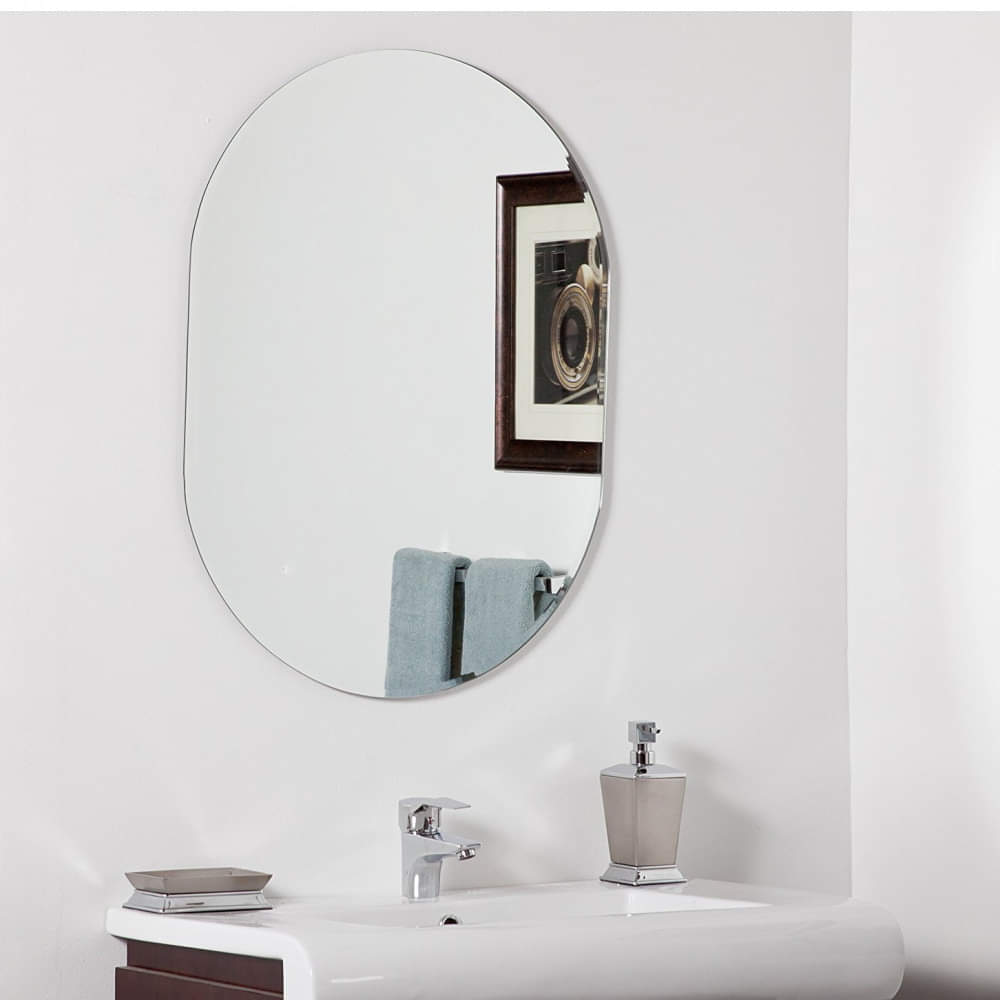 Frameless Decorative Designer Wall Mirror 18 x 24" - photo