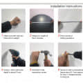 Designer Frameless Decorative Square Mirror 18 x 24" - rear_view