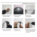 Frameless Decorative Mirror With Black Border 18 x 24" - top_view