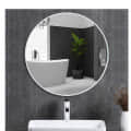 Modern Frameless Decorative Round Mirror 18" - photo