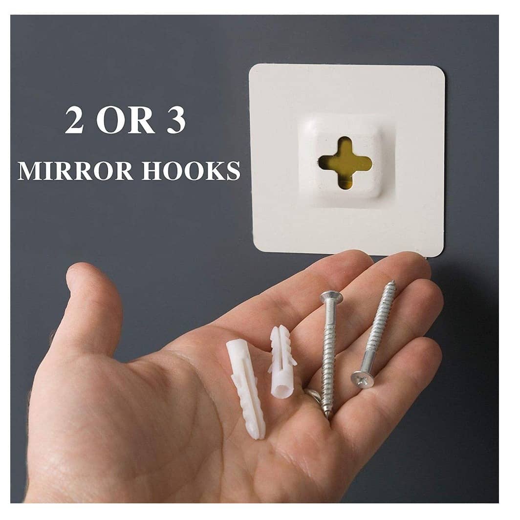 Modern Frameless Decorative Round Mirror 18"