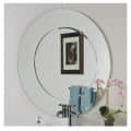 Frameless Double Round Decorative Mirror 24" - photo
