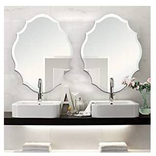 Modern Frameless Decorative Glass Mirror 18 X 24"