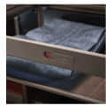 Wardrobe Storage Rattan Basket - 600MM - top_view