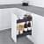Kitchen Cabinet Under-Mount Narrow Pull Out Basket150MM - photo