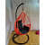 Single Seater Outdoor Swing With Black Cushions - front_view