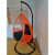 Single Seater Outdoor Swing With Black Cushions - top_view